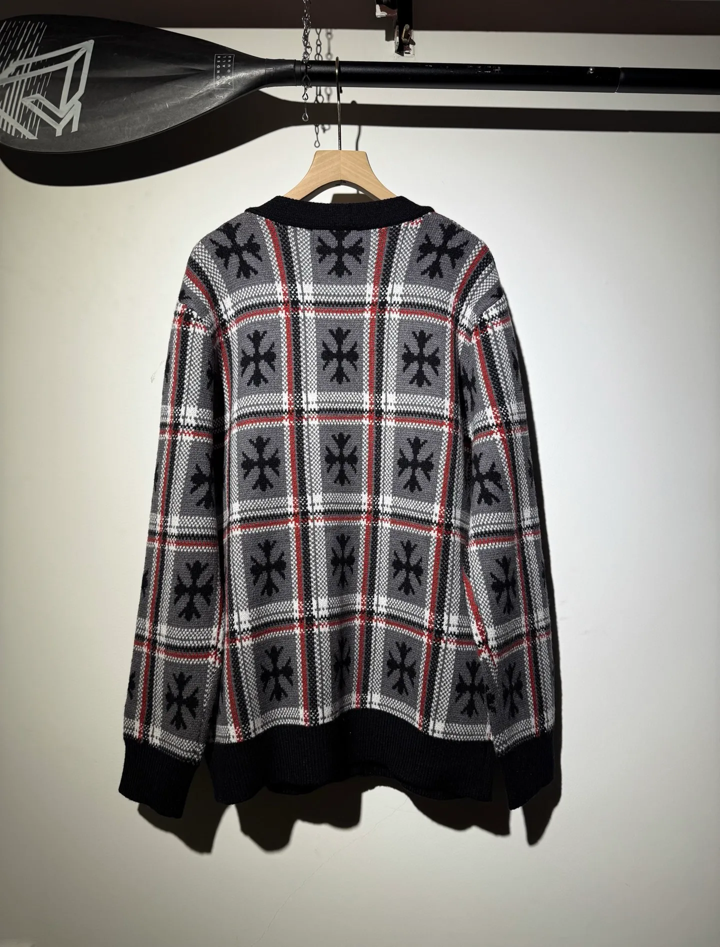 P340 Chrome Hearts new jacquard sweater cardigan Size: S M L